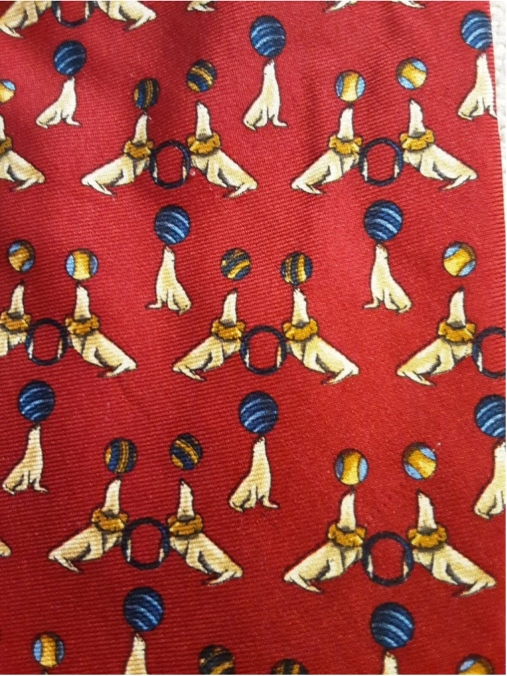 BROOKS BROS Two 2 Classic Red SILK TIES Seals-Italy  Rep Stripe-England